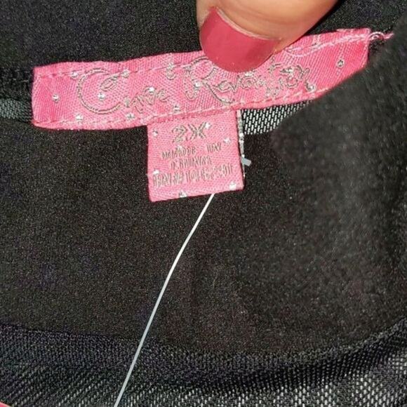 Curve Revolution Black & White Striped Asymmetrical Bodycon Dress 2X - Picture 3 of 7